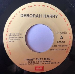 Deborah Harry - Brite Side / I Want That Man - Rare Mexico Promo 45 Blondie