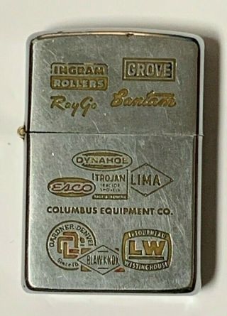 Vintage Zippo 1969 Construction Equipment Advertising Lighter | 5 Barrel | Rare