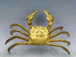 Seiko Pure Copper Crab Furnishing Articles Prosperous Wealth Decoration
