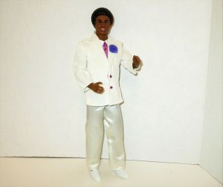 Vintage Crystal Ken Doll,  African American,  Black,  Mattel 9036,  1984