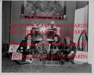 I Love Lucy Cast With Their Awards Terrific Rare Vintage Casual Candid