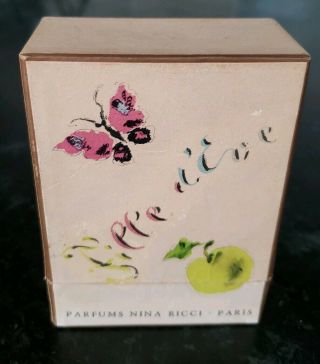 Rare Nina Ricci Fille d ' Eve Eau de Toilette Lalique bottle 50 full IN ' 50s BOX 2