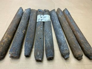 8 Antique Old Cast Iron Window Sash Weights 5 Pounds From 1920s
