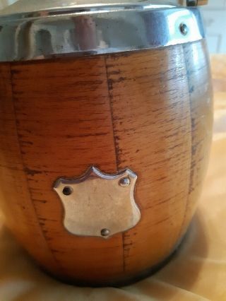 Antique Wooden Biscuit Barrel - Circa 1930/40 