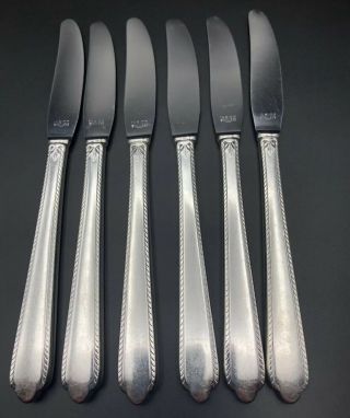 Holmes And Edwards Inlaid Silverplate Guest Of Honor 1935 Is 6 Grille Knives