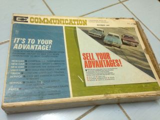 Rare 1968 Chevrolet Communicator Dealer Sales Kit Film Records Brochures