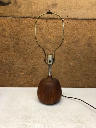 Mid Century Modern Teak Table Lamp