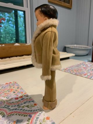 VINTAGE VOGUE 10 INCH JEFF MALE DOLL 1950 ' S W/ Suede Feel Suit 2
