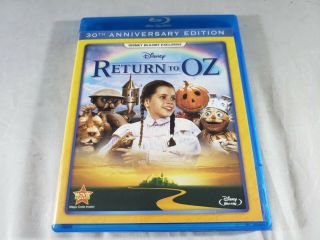 Return To Oz 30th Anniversary Edition Disney Rare Blu - Ray Dvd Combo Exclusive