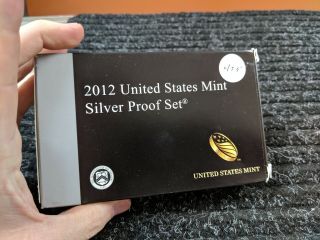 Rare 2012 Us Silver Proof Set Complete - 475
