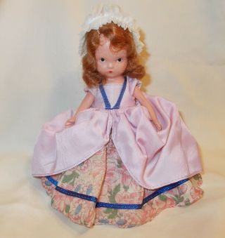 Vintage Nancy Ann Story Book Bisque Doll 56 Colonial Dame 5.  5