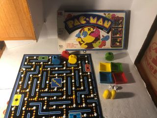 Milton Bradley Pac - Man Board Game Rare 1982 4216 Compete Vintage