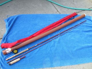Vintage Rare Fenwick Ff112s 9’3”,  10 Wt,  5 Oz Fly Fishing Rod With Bag And Tube