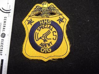 Federal Health & Human Services Hhs Oig Police Patch Rare Variation