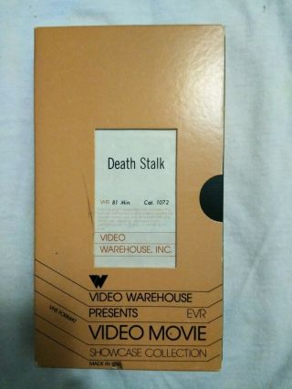 Rare Horror Vhs Death Stalk Video Warehouse Inc