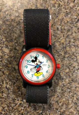 Vintage Unisex (youth) Mickey Mouse Lorus The Walt Disney Quartz Watch