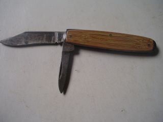 Rare Vintage Iroquois Brand 2 Blade Equal End Jack Pocket Knife 1920 - 1940