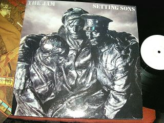 The Jam - Setting Sons,  Rare Uk White Label Lp / Inner.  Ex
