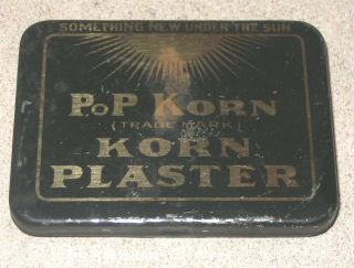 Pop Korn Korn Plasters Tin Rare Early Medicine Tin Jj Newman Co Los Angeles Ca
