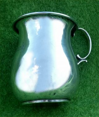 Small Solid Silver Tankard / Cup Named To " Wendy " C1920 