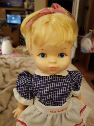 Vintage Horsman 1970 Miss Sunbeam Doll in with stand 3