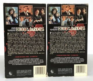 Echoes in the Darkness (VHS,  1987) WORLD VIDEO Vol.  I & II RARE 2
