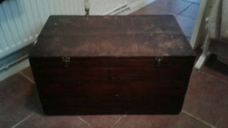 Antique Vintage Pine Chest Blanket Box Vgc No1