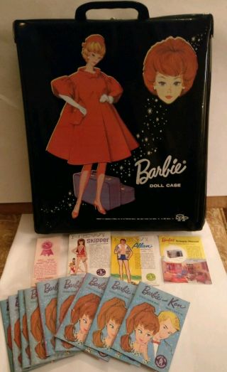 Vintage 1960s Barbie Doll Case With 30 Catalogs