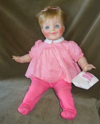 Vintage Madame Alexander 1971 Smiley Doll Near With Wrist Tag 20”