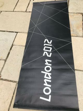 Rare London Paralympic Olympics 2012 Flag Sign Banner Memorabilia Black