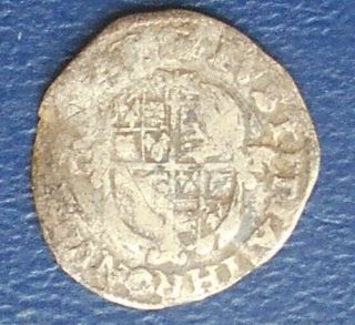 Rare Silver Nd 1632 - 1648 England Charles I 1/2 Groat 2 Pence Circulated 221