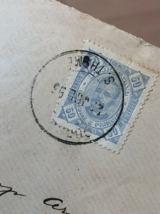7 1895 - 1930 Rare São Tomé Postal Cover To Portugal (Portuguese Colonial) 3