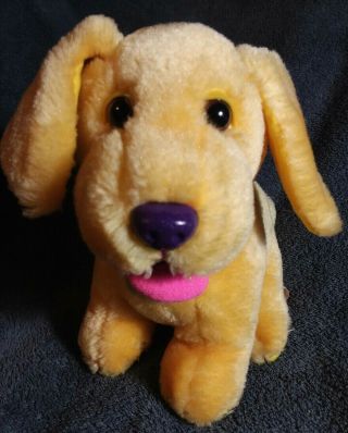 Lisa Frank Candy 8 " Plush Yellow Sitting Puppy Dog Vintage 1995 Rare