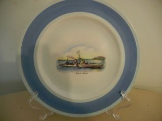 Rare Shelley Luncheon 9 " Plate - W.  W.  1 War Ship H.  M.  S.  Ajax -