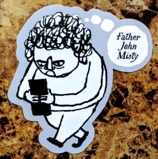 Father John Misty Pure Comedy 2017 Ltd Ed Rare Sticker,  Indie Rock Stickers