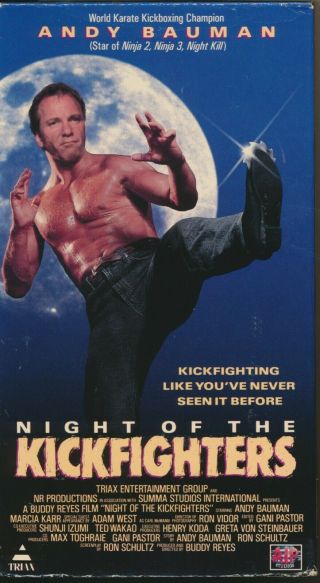 Night Of The Kickfighters More Vicious Human Cockfighting Action Aieee Vhs Rare