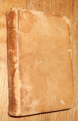 1825 Antique Book The Iliad Of Homer Translated By Alexander Pope Vol.  1 Leather