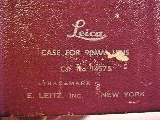 LEICA VINTAGE LEICA LEITZ BOX ONLY FOR 90MM LENS - RARE 2