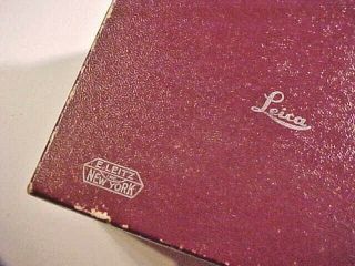 LEICA VINTAGE LEICA LEITZ BOX ONLY FOR 90MM LENS - RARE 3