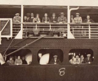 Ocean Liner Passengers In Australia - Vintage 1920s/30s Photo - Rppc - Rare