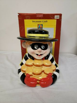 Rare - Hamburglar Cookie Jar - W/ Box - Treasure Craft 1997 Mcdonalds