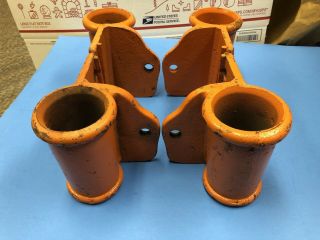 Set Of 4 Corner Post Sockets,  Factory Carts/mill Carts Nutting/lineberry Others