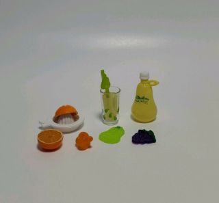 Rare Re - Ment Miniature Petit Sample Fruits Wave 8 Miniature Lemon Juice Set A99