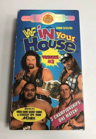 Vhs Wwf In Your House Volume 2 (1995) Rare Non Rental Coliseum Video Wwe Wcw
