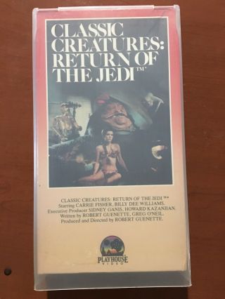 Rare Like 1985 Star Wars Classic Creatures: Return Of The Jedi Vhs