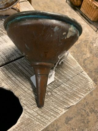 Antique Copper Moonshine Whiskey Still Funnel Part Old