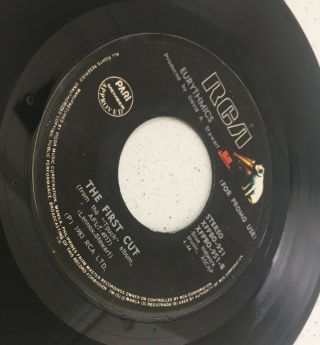 Eurythmics Mega Rare Filipino Promo 7 " Vinyl The First Cut Annie Lennox