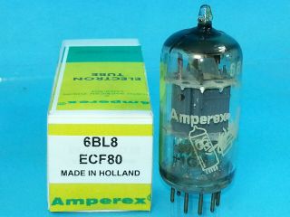 Rare Amperex 6bl8 Ecf80 Bugle Boy Vacuum Tube Made In Holland Radio Ham A35