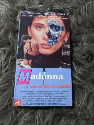 1990 Madonna A Case Of Blood Ambition Oop Vhs Rare