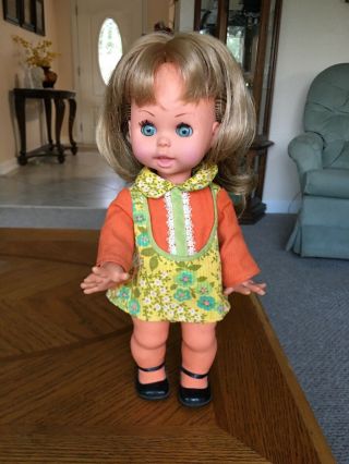 Vintage Ic Italocremona Rare 12” Made In Italy Doll All Adorable